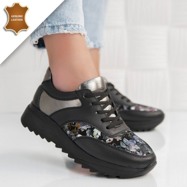 Обувки Poli Black