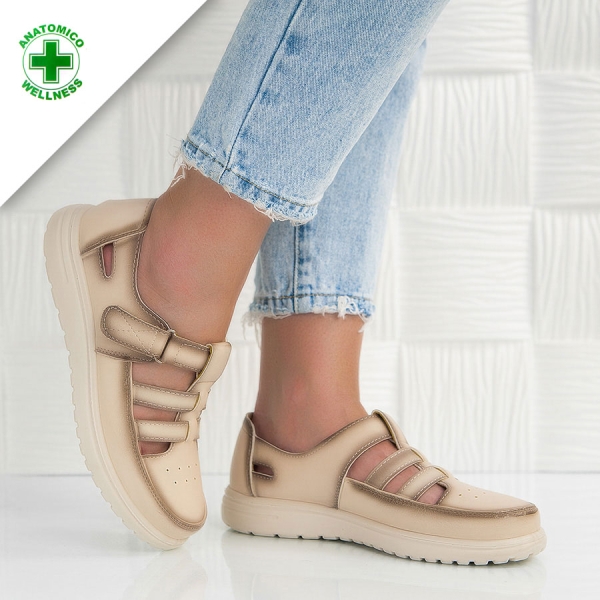 Обувки Karisa Beige/Blue