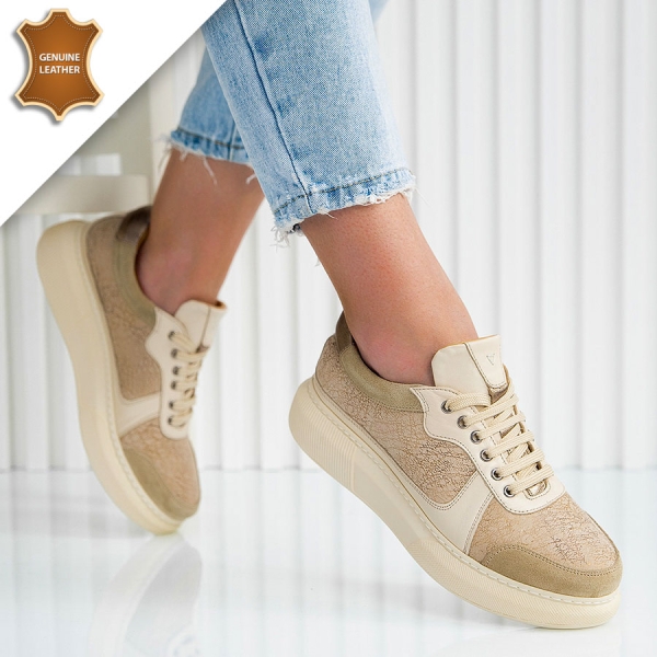 Обувки Roksana Beige