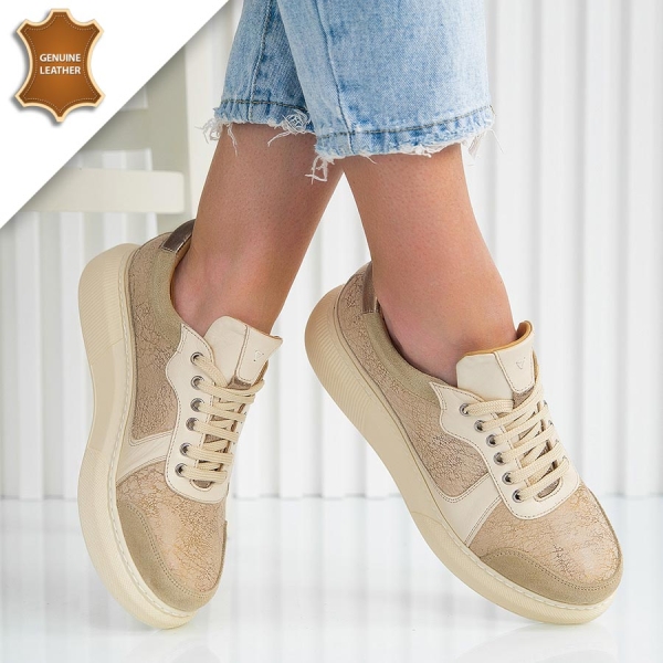 Обувки Roksana Beige