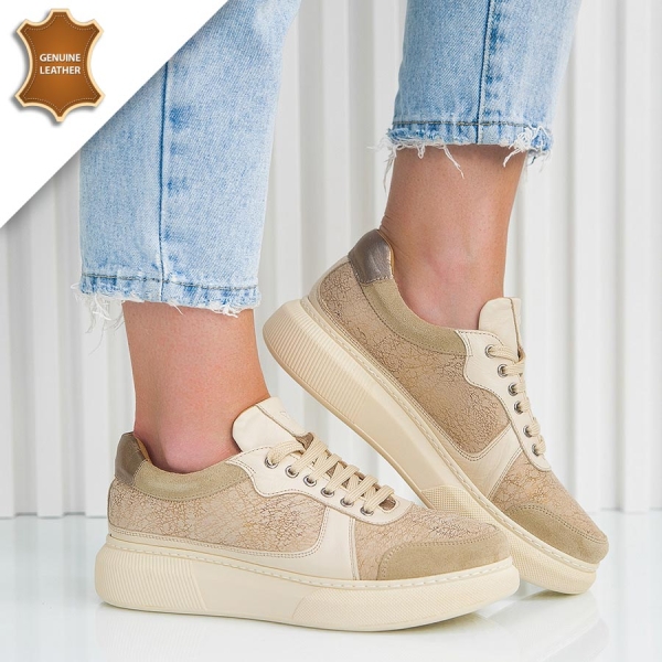Обувки Roksana Beige