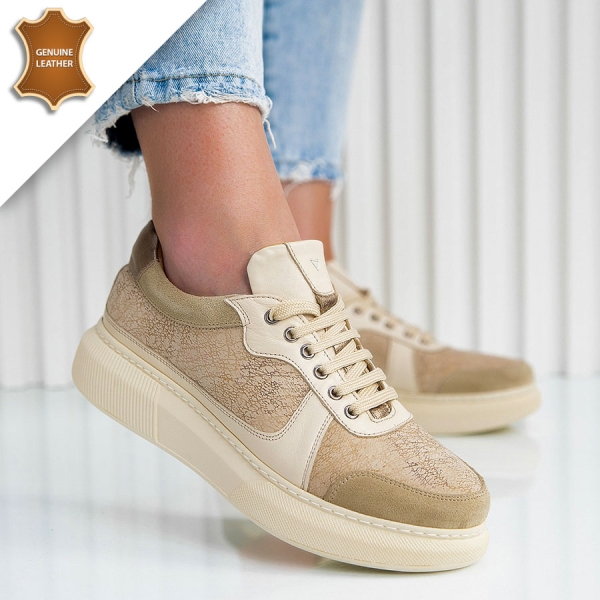 Обувки Roksana Beige