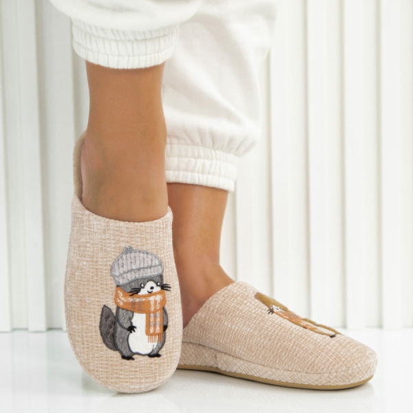 Пантофи Kami Beige