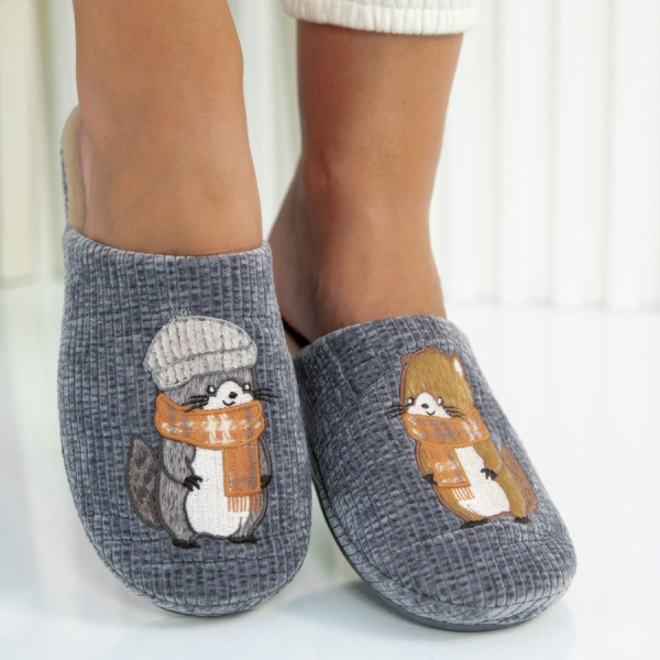 Пантофи Kami Grey