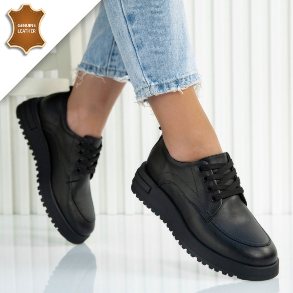 Обувки Loka Black