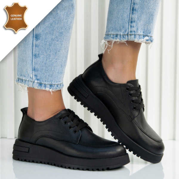 Обувки Loka Black