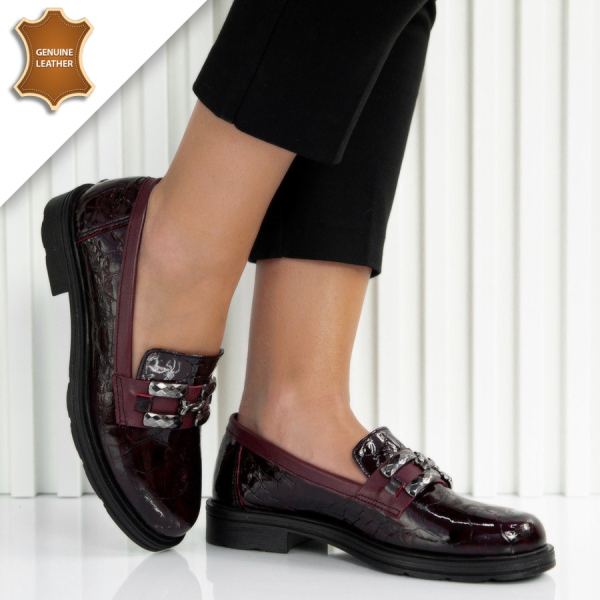 Обувки Delina Wine red