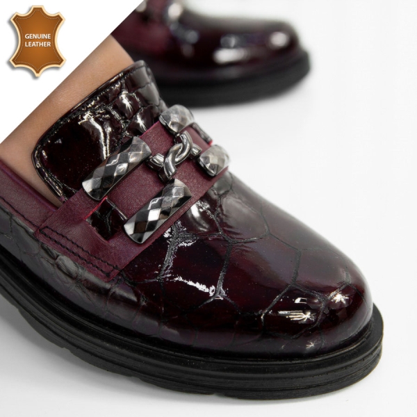 Обувки Delina Wine red