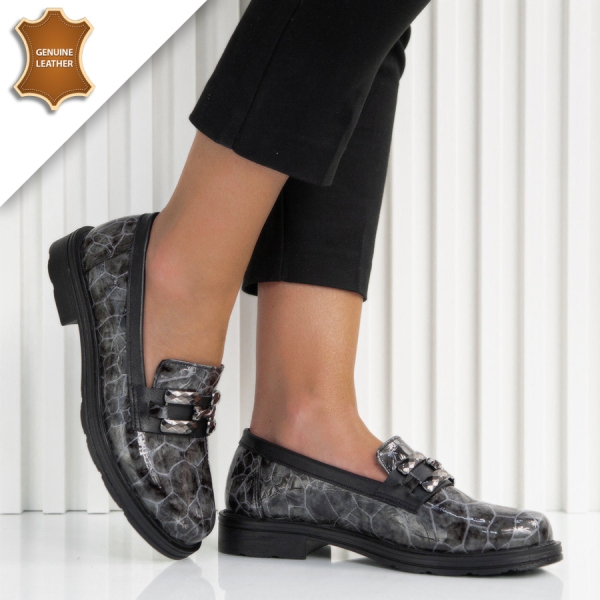 Обувки Delina Grey