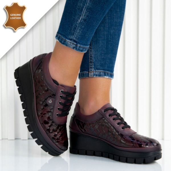 Обувки Samira Wine red