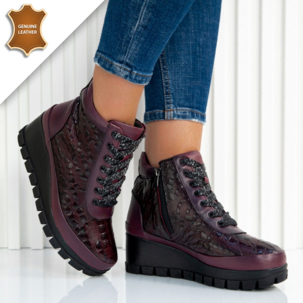 Боти Naomi Wine red