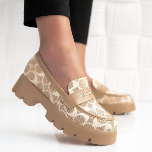 Обувки Klaris Beige