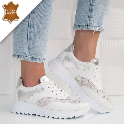 Обувки Poli White