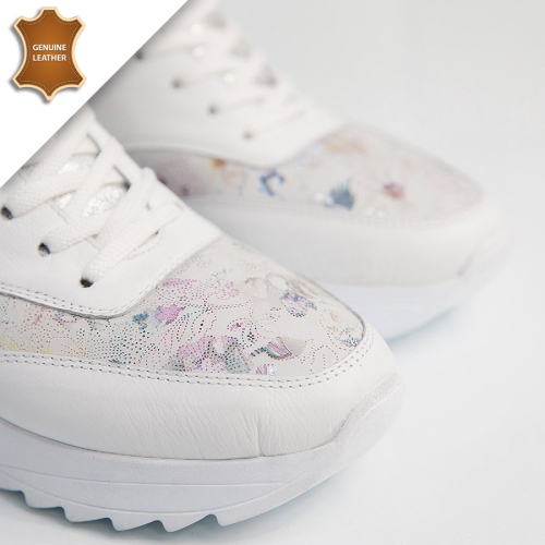 Обувки Poli White