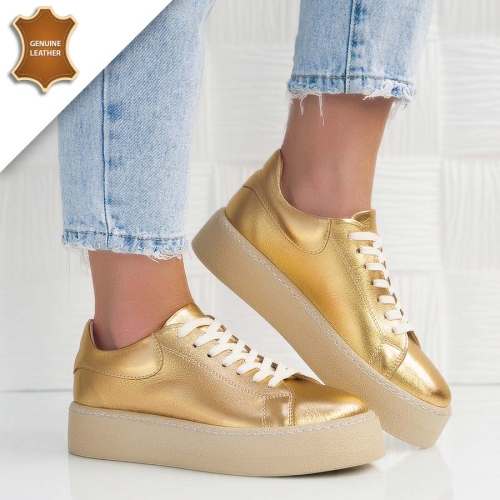 Обувки Bianka Gold