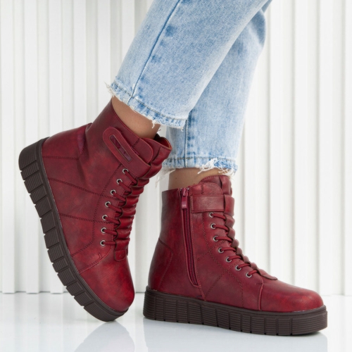 Боти Norma Wine red