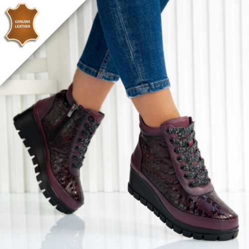 Боти Naomi Wine red