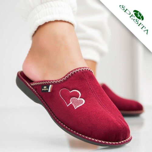 Пантофи Harmoni Wine red