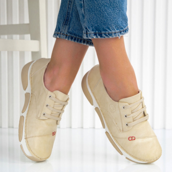 Обувки Magy Beige