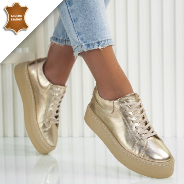 Обувки Bianka Gold