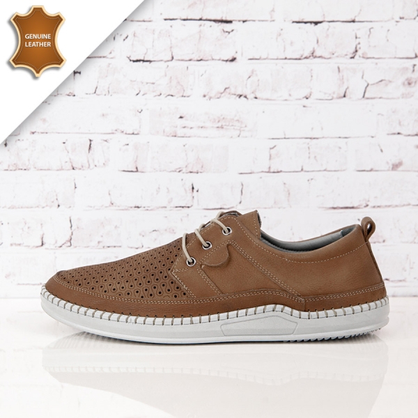 Обувки Mario Beige