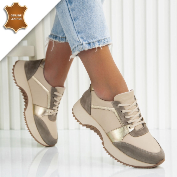 Обувки Daris Beige