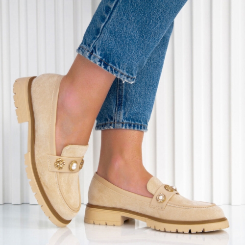 Обувки Selia Beige