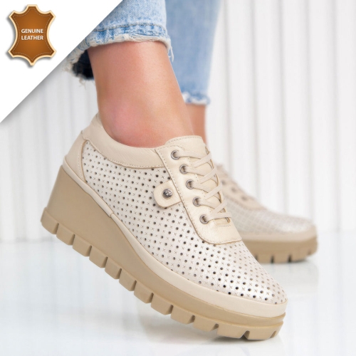 Обувки Kristal Beige