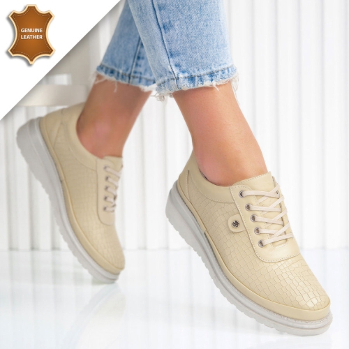 Обувки Gloria Beige