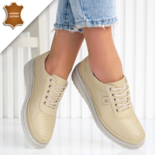 Обувки Gloria Beige