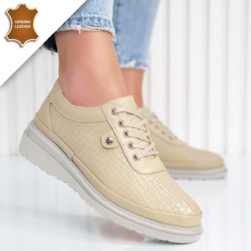 Обувки Gloria Beige