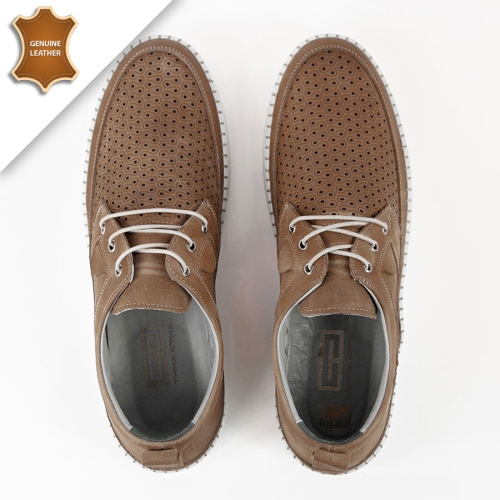 Обувки Mario Beige