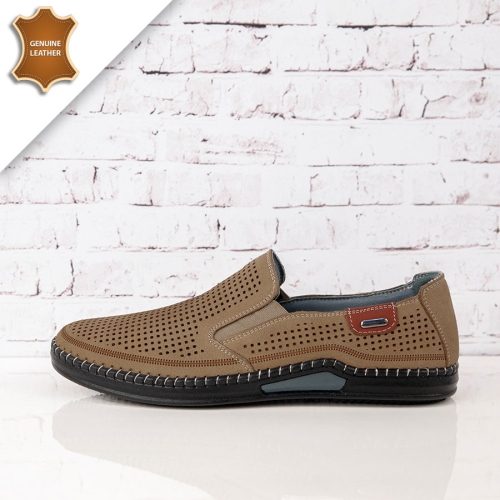 Обувки Leonardo Beige