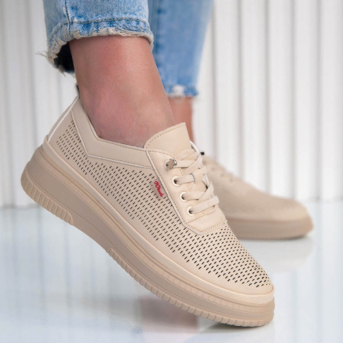 Обувки Mika Beige