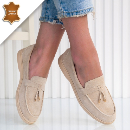 Обувки Francesca Beige