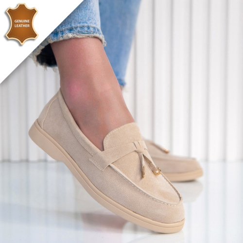 Обувки Francesca Beige