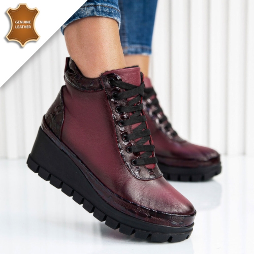 Боти Vivian Wine red